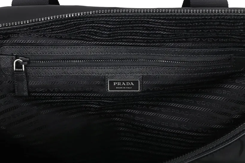 ♦PRADA♦Re-Nylonサフィアーノレザー ダッフルバッグ