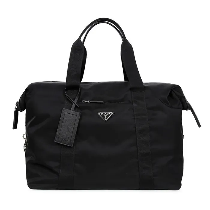 ♦PRADA♦Re-Nylonサフィアーノレザー ダッフルバッグ