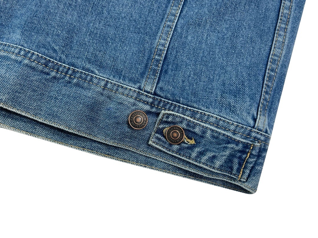 CELINE パッチワーク フード付きデニムジャケット