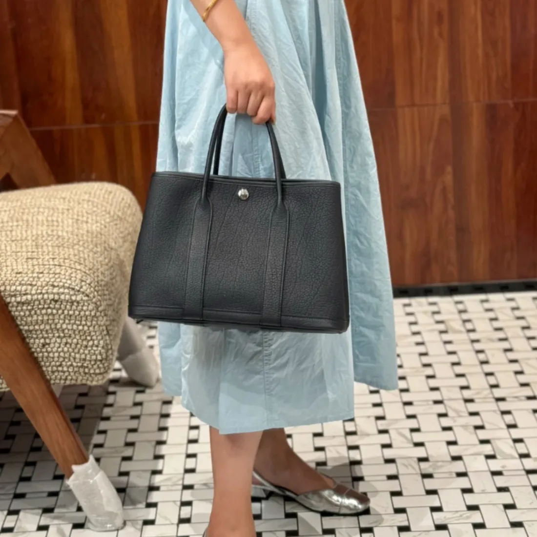 【目を引くアイテム◎】HERMES エルメス ガーデンパーティー30 TPM