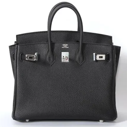 HERMES エルメス バーキン 25cm トゴ ブラック シルバー金具
