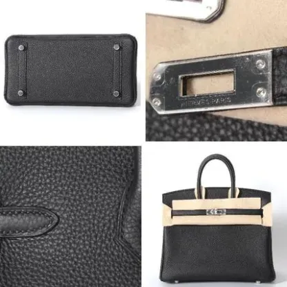 HERMES エルメス バーキン 25cm トゴ ブラック シルバー金具