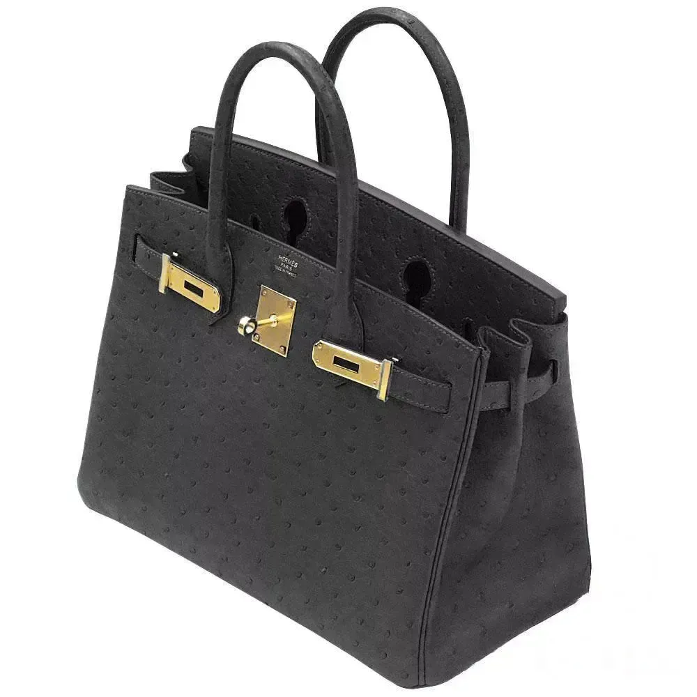 【HERMES】エルメス バーキン 30cm オーストリッチ ゴールド金具