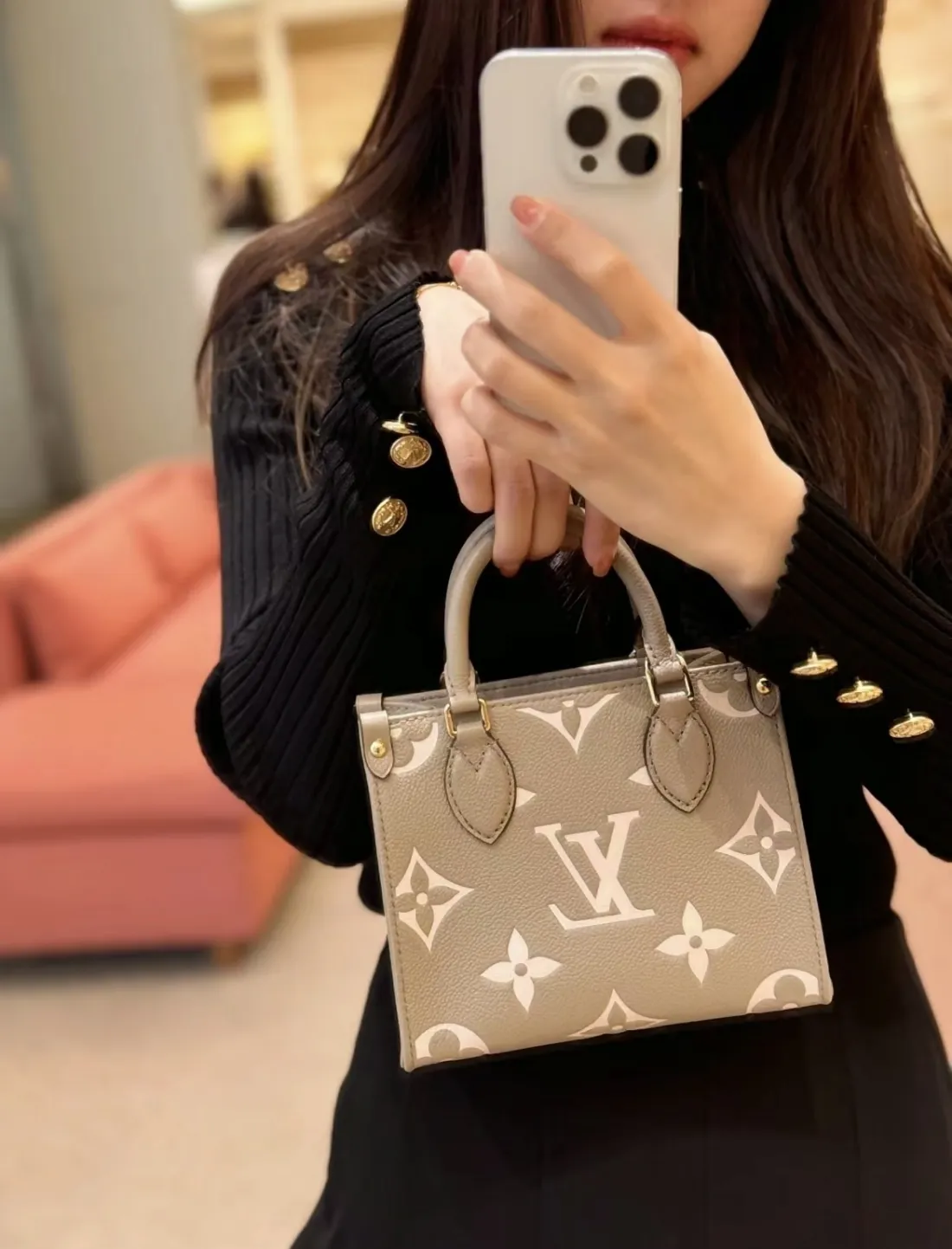 【ミニサイズで可愛い♪】Louis Vuitton★オンザゴー BB M47054