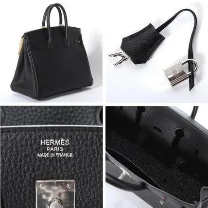 HERMES エルメス バーキン 25cm トゴ ブラック シルバー金具