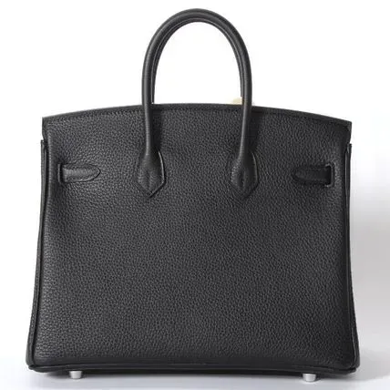 HERMES エルメス バーキン 25cm トゴ ブラック シルバー金具