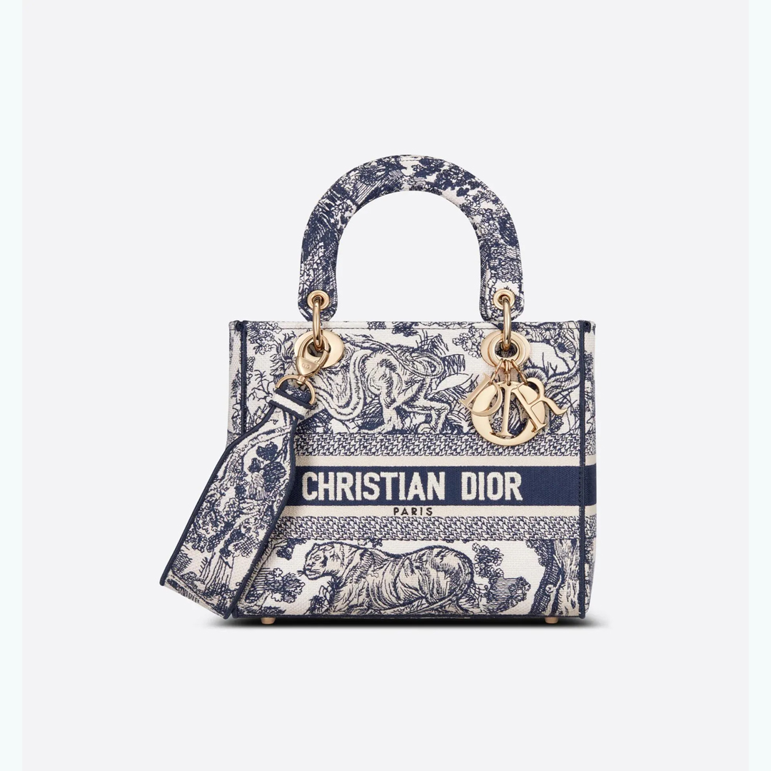 【Dior】2種類★LADY D-LITE ミディアムバッグ★M0565OTDT_M808