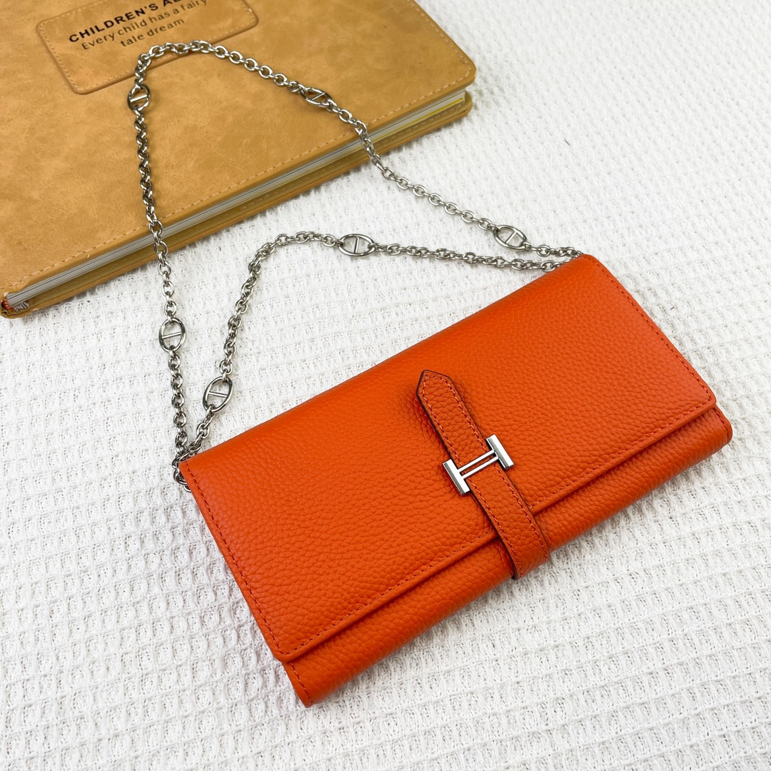 Hermes・レザー コンチネンタルウォレット 財布 折財布