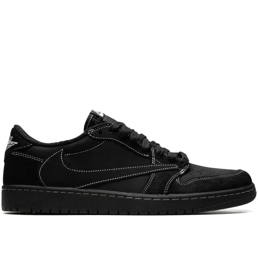 【人気急上昇で入手困難!】Travis Scott x Nike Air Jordan 1 Low OG SP"Black/Phantom"AJ1 ジョーダン世代の定番 ローカット カルチャー 多用途 カジュアル スポーツ バスケットボールシューズ