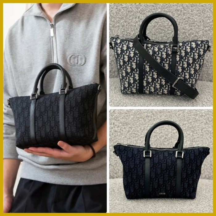 ◆国内発送◆Dior Weekender 25 バッグ オブリークジャガード