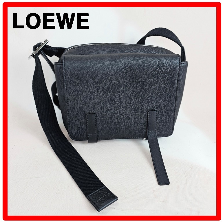 ★人気★【LOEWE】★ミリタリー メッセンジャー バッグ★
