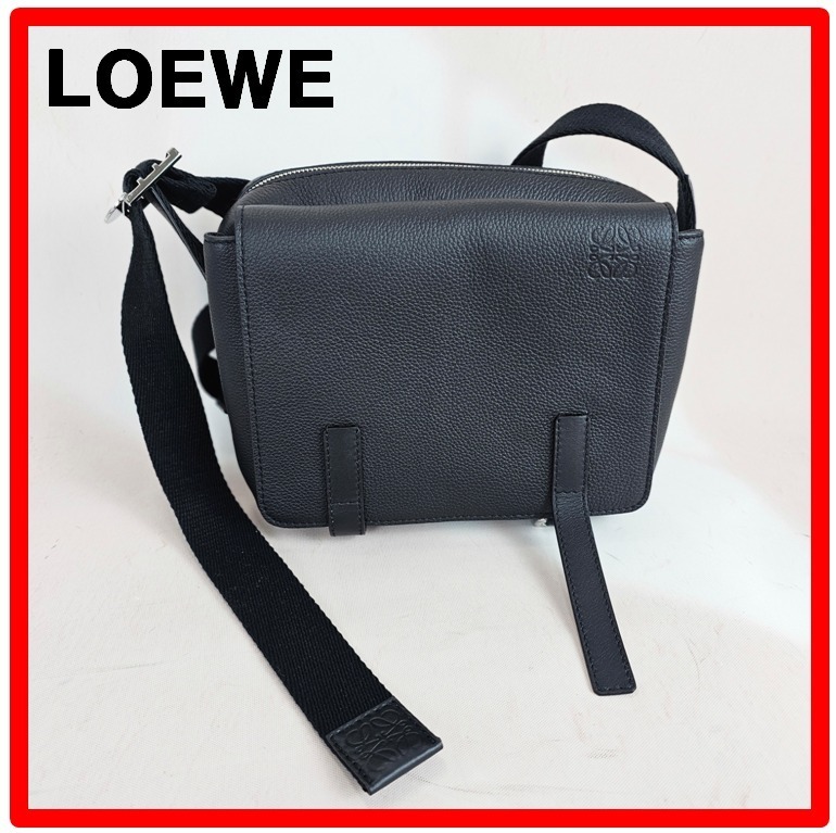 ★人気★【LOEWE】★ミリタリー メッセンジャー バッグ★
