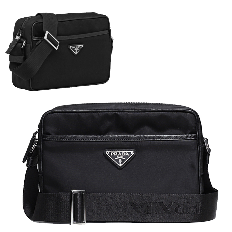 関税負担なし☆PRADA Re Nylon レザー ショルダーバッグ