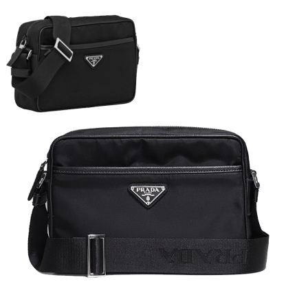 関税負担なし☆PRADA Re Nylon レザー ショルダーバッグ