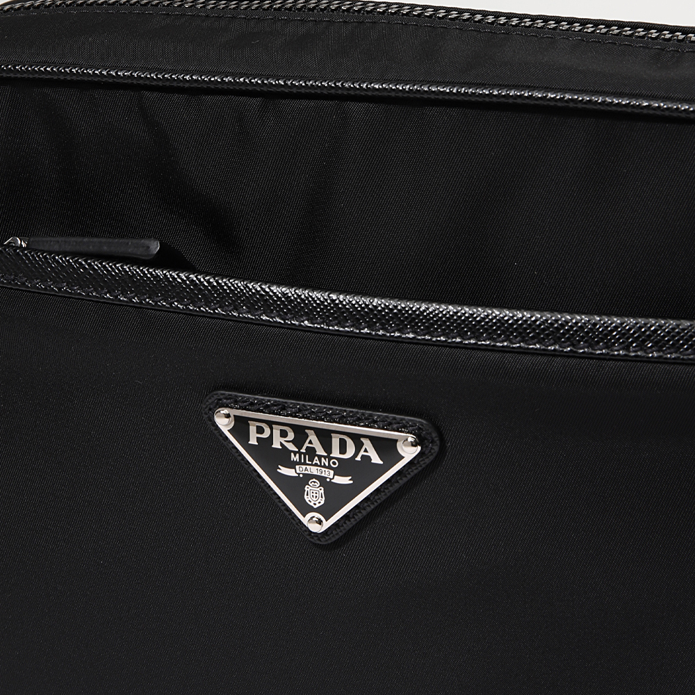 関税負担なし☆PRADA Re Nylon レザー ショルダーバッグ