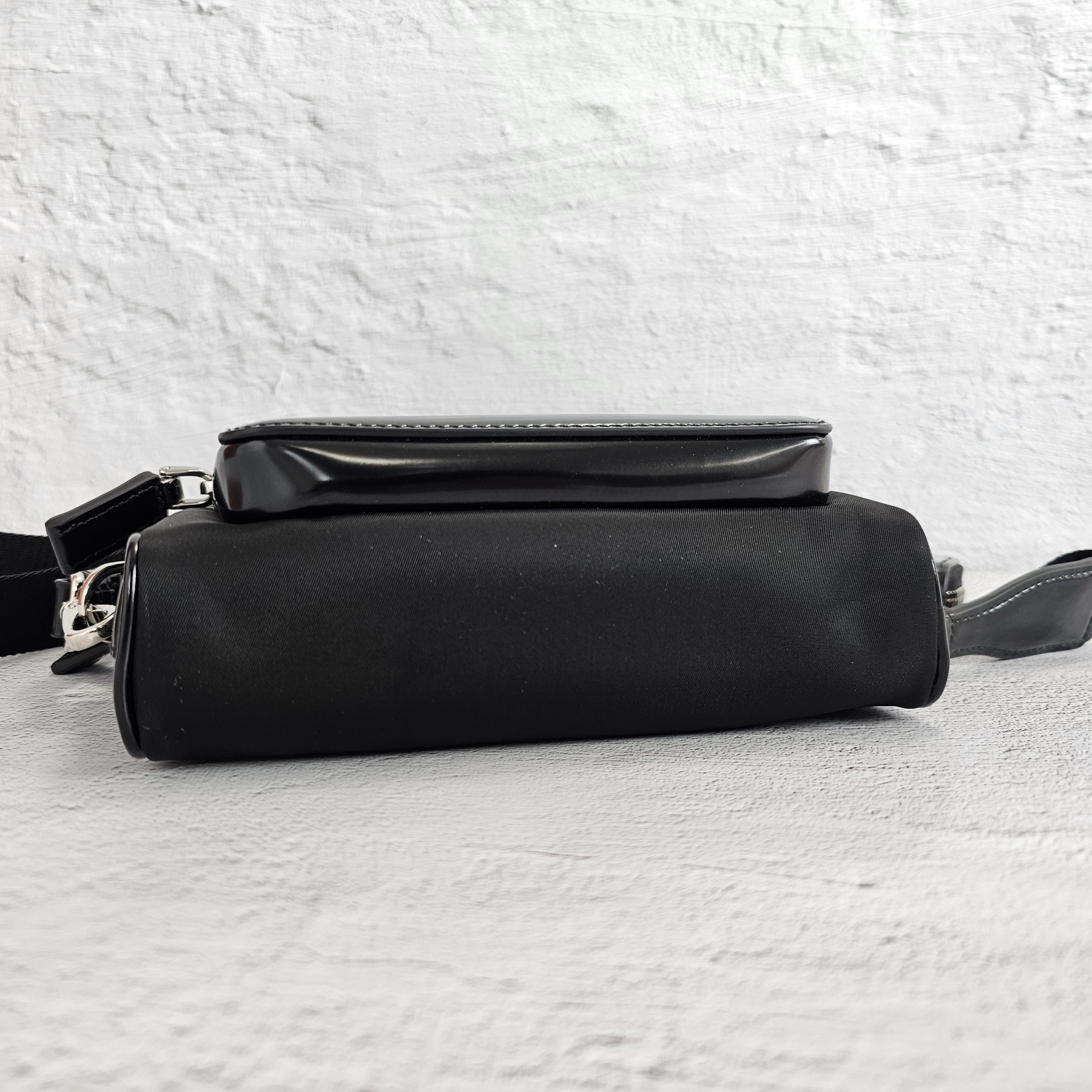 ★関税込★PRADA★Re-Nylon ブラッシュドレザークロスバッグ★
