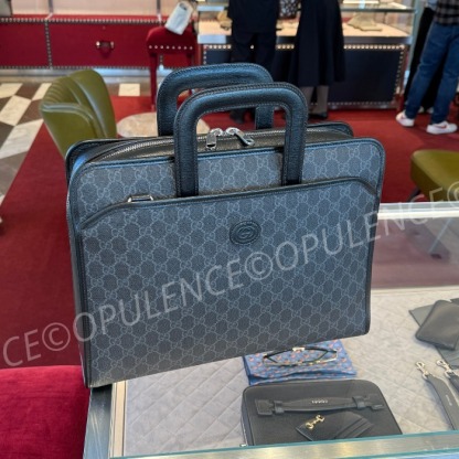 GUCCI グッチ 人気 GGスプリーム ブリーフケース ビジネスバッグ
