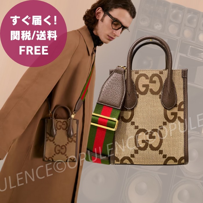 GUCCI グッチ 人気 ジャンボ GG ミニ トート/ショルダーバッグ