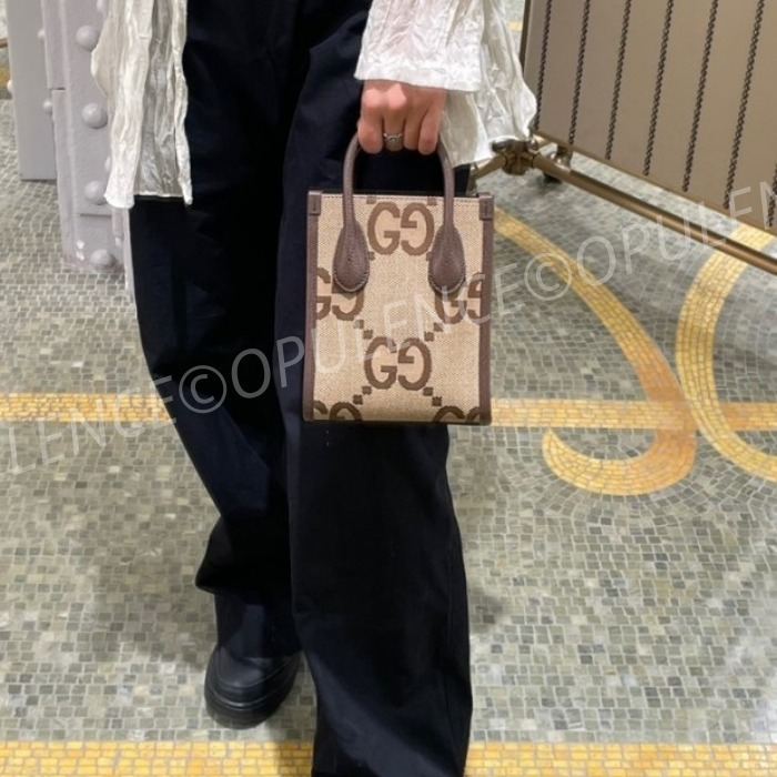 GUCCI グッチ 人気 ジャンボ GG ミニ トート/ショルダーバッグ