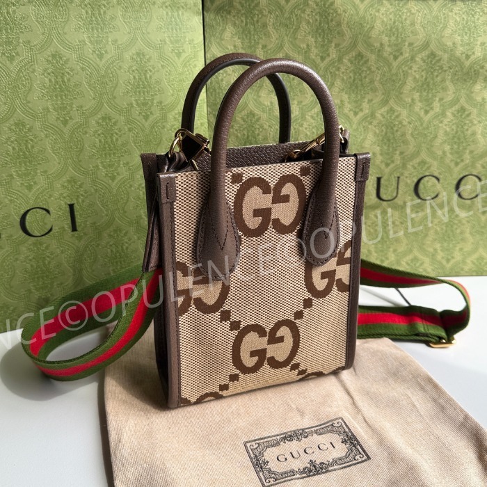 GUCCI グッチ 人気 ジャンボ GG ミニ トート/ショルダーバッグ