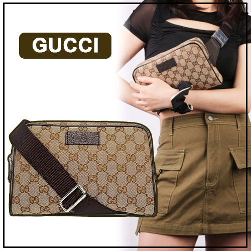 ★【GUCCI】 GG Supreme Belt Bag★HIP SACK CROSS BAG★