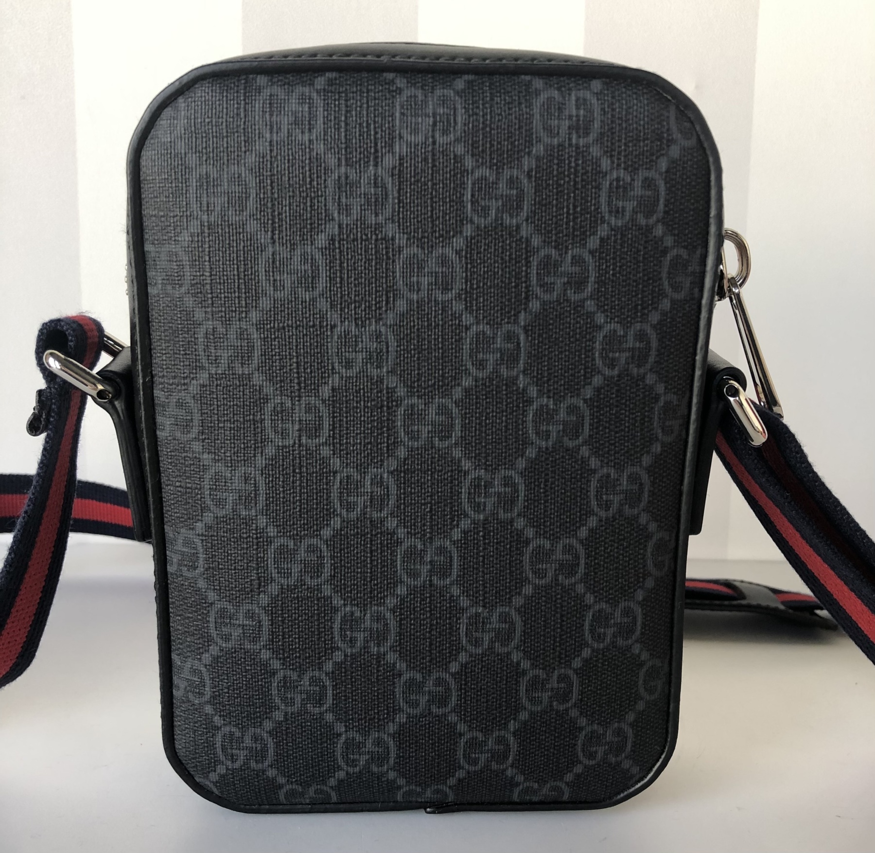 GUCCI◆グッチ GGブラック×GGスプリーム クロスボディーバッグ