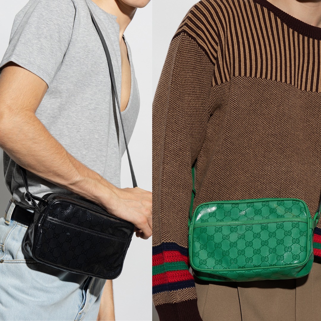 【完売必至】グッチ 光沢が美しいモノグラム柄ショルダーバッグ