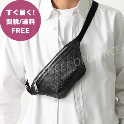 すぐ届く GUCCI グッチ GG エンボス ベルト/バム/ボディバッグ