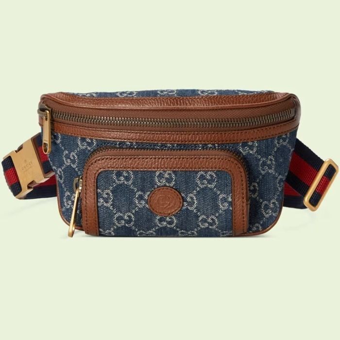 国内発【GUCCI】インターロッキングG付き ベルトバッグ