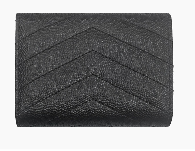 Saint Laurent ロゴ 小銭入れ付き 三つ折り財布