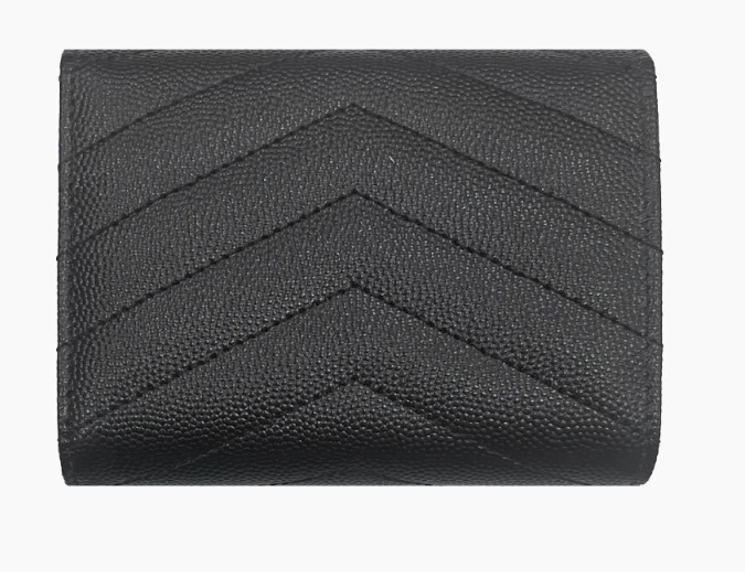Saint Laurent ロゴ 小銭入れ付き 三つ折り財布