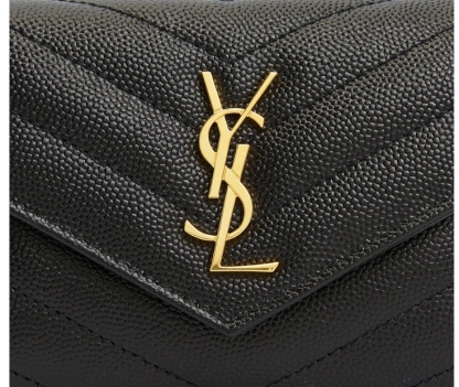 Saint Laurent ロゴ 小銭入れ付き 三つ折り財布
