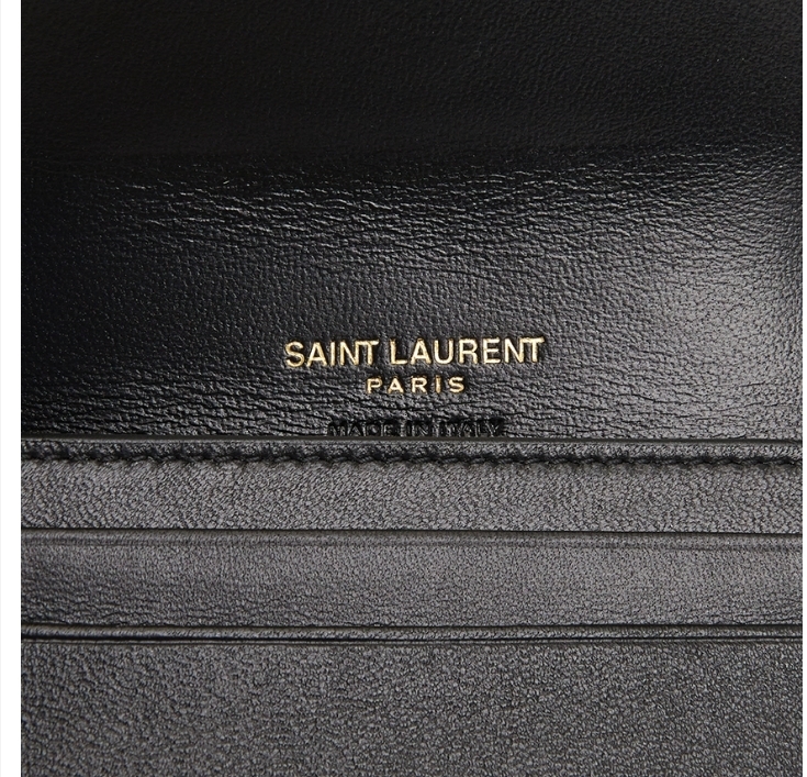 Saint Laurent ロゴ 小銭入れ付き 三つ折り財布