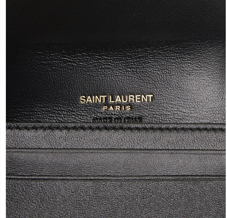 Saint Laurent ロゴ 小銭入れ付き 三つ折り財布