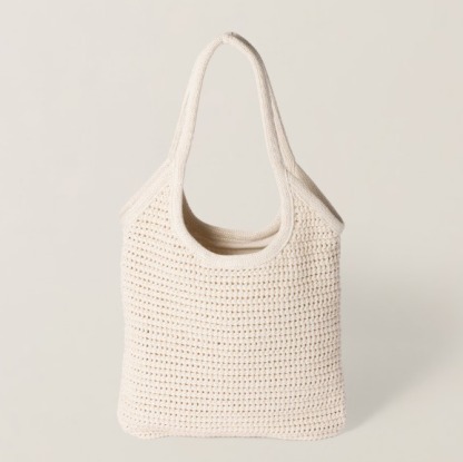 【夏に最適☆】ミュウミュウ トートバック IVY ラフィア風 25SS