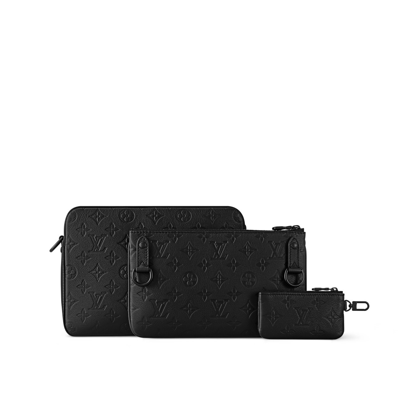 メンズ*LV*トリオメッセンジャーバッグ オールブラック M46602