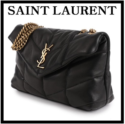 ★SAINT LAURENT★YSLロゴ パファー トイバッグ★