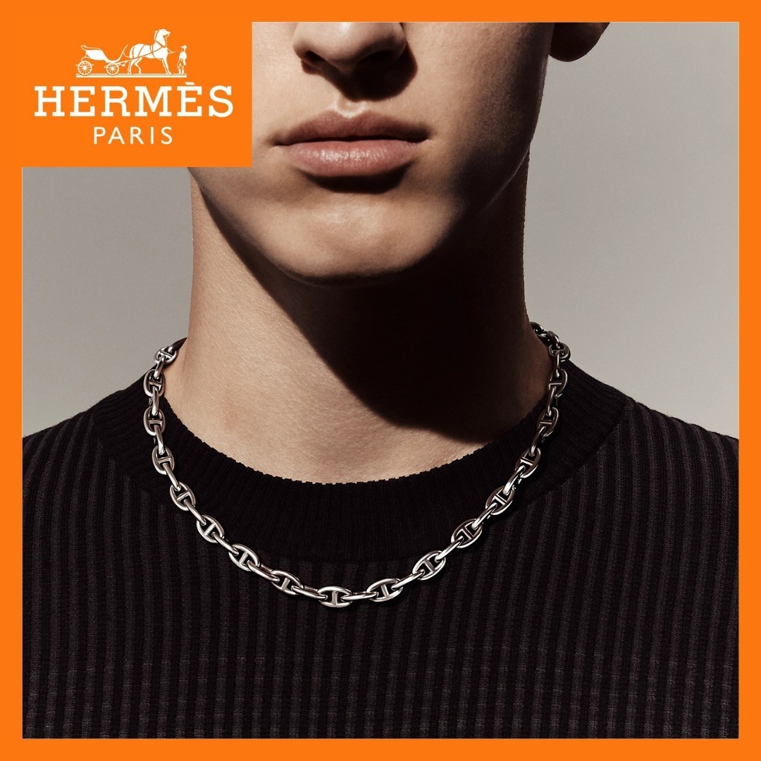 【超絶入手困難！】HERMES シェーヌダンクルネックレス PM