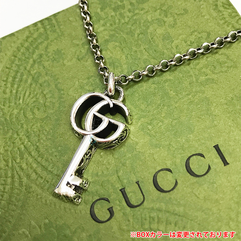 国内発送 GUCCI ダブルG キー ネックレス YBB627757001