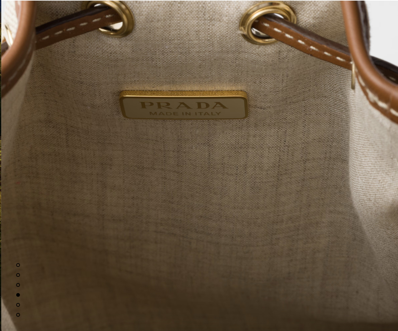 prada☆キャンバスとレザーポーチ