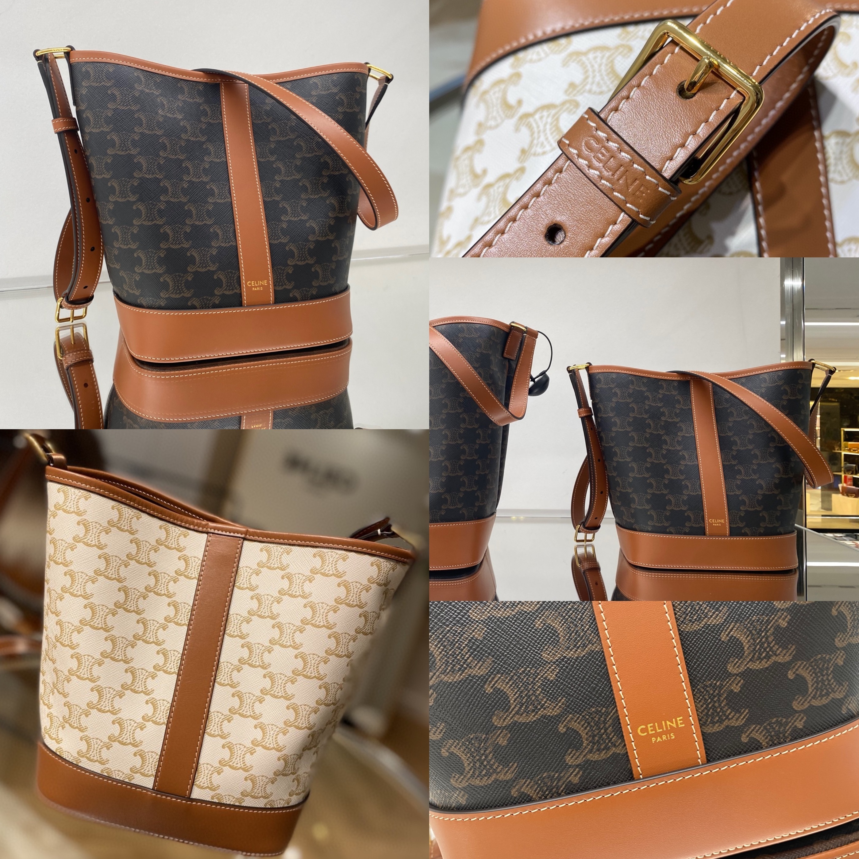 CELINE【入手困難】スモールバケット/トリオンフキャンバス 全色