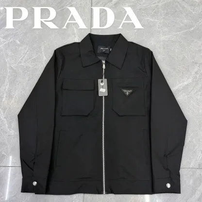 26SS【PRADA】新作ジャケット ReNylonナイロン ジップブルゾン