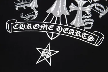 Chrome Heart クロムハーツ Tシャツ 黒 綿100% zH0121