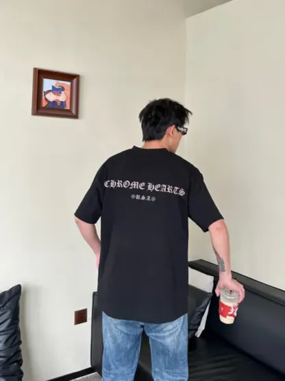 クロムハーツChrome Heart Tシャツ黒&白 綿100% zh0122