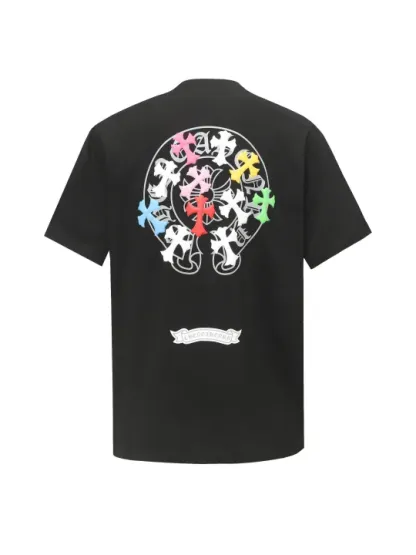 クロムハーツChrome Heart Tシャツ黒&白 綿100% zh0123