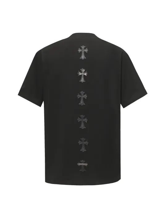 クロムハーツChrome Heart Tシャツ黒&白 綿100% zh0125