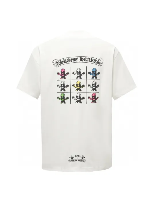 クロムハーツChrome Heart Tシャツ黒&白 綿100% zh0126