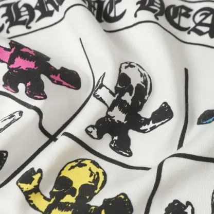 クロムハーツChrome Heart Tシャツ黒&白 綿100% zh0126