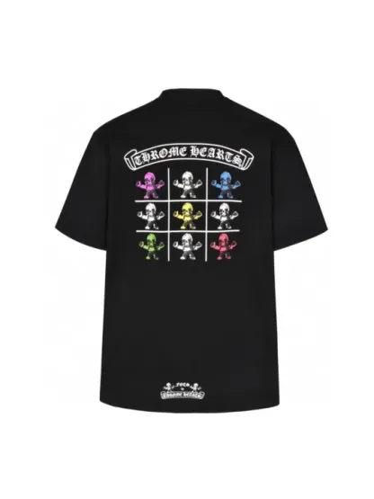 クロムハーツChrome Heart Tシャツ黒&白 綿100% zh0126