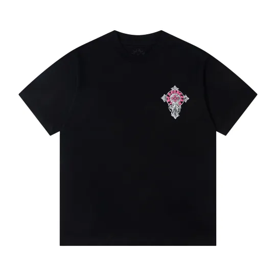 クロムハーツChrome Heart Tシャツ　黒&白 2色　綿100% zh0114